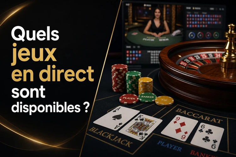 Quels jeux en direct sont disponibles?
