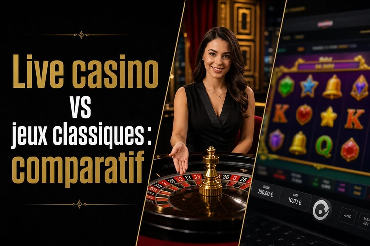 Live casino vs jeux classiques: comparatif