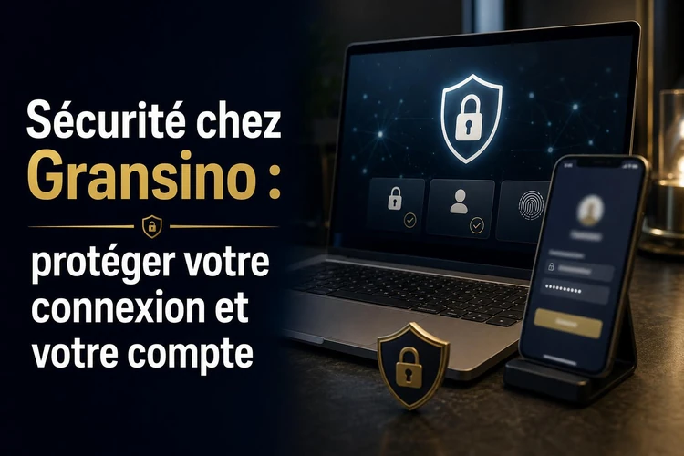 Sécurité chez Gransino: protéger votre connexion et votre compte