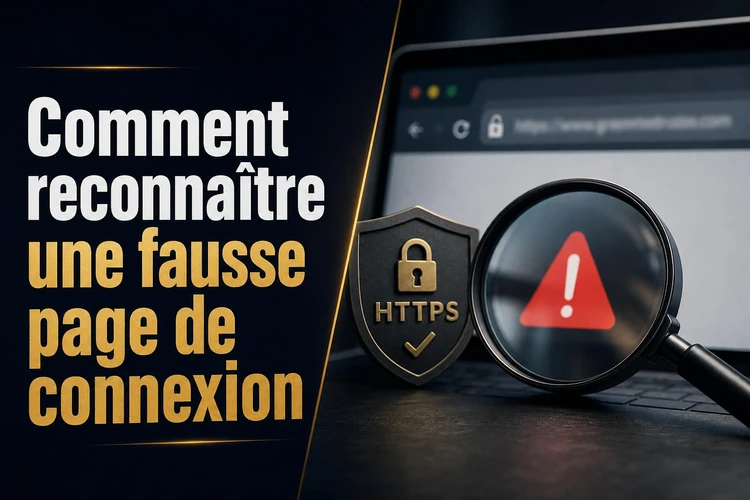 Comment reconnaître une fausse page de connexion